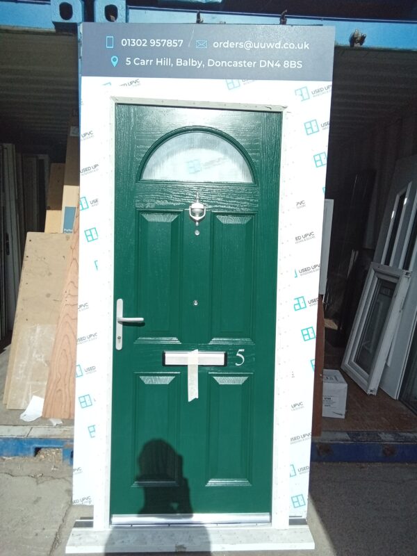 Brand new green Composite Front door 920mm x 2090mm C2031