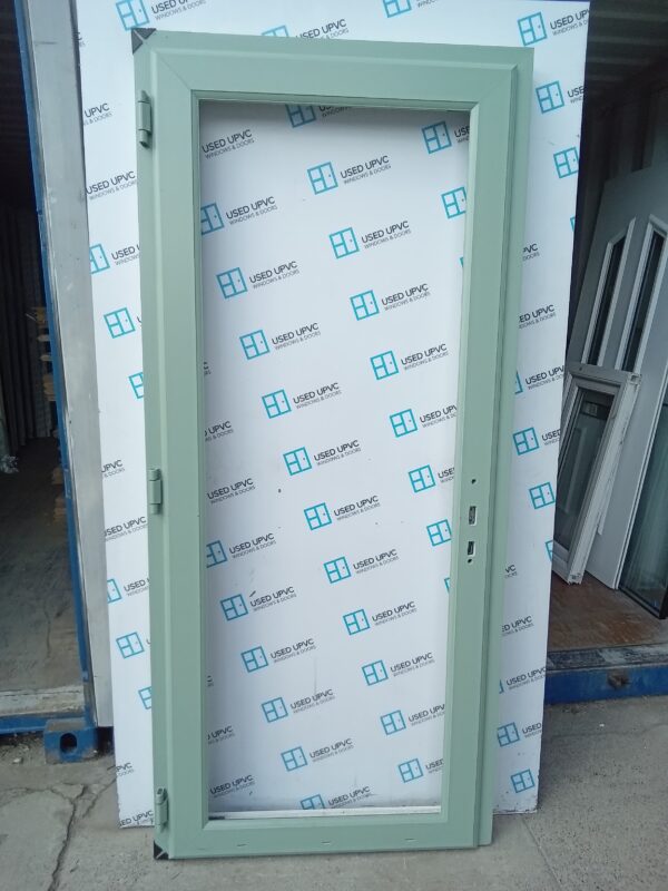 Brand new Chartwell Green Upvc Door (unglazed) 920mm x 2060mm C2054