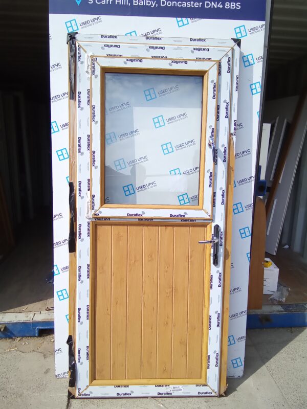 new oak Upvc Back stable Door 940mm x 2085mm C2034 - Image 3