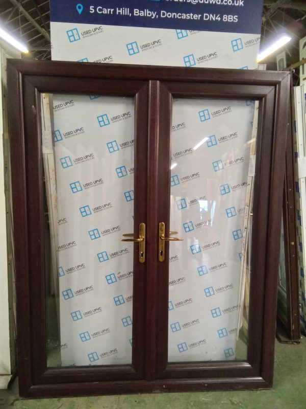 Used rosewood Upvc French Doors 1600mm x 1980mm EA1