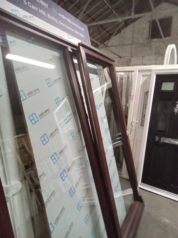 Used woodgrain Upvc Sliding Patio Doors 1800mm x 2075mm EA8A - Image 4