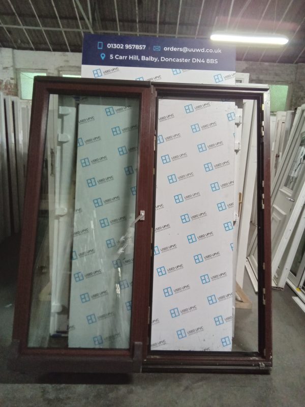 Used woodgrain Upvc Sliding Patio Doors 1800mm x 2075mm EA8A - Image 5