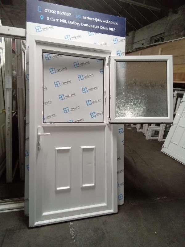 Used white back stable door 1010mm x 2025mm 0833 - Image 6