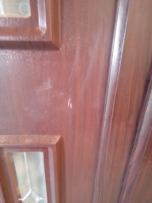 Used rosewood Upvc Back Door 1025mm x 1065mm 0130 - Image 5