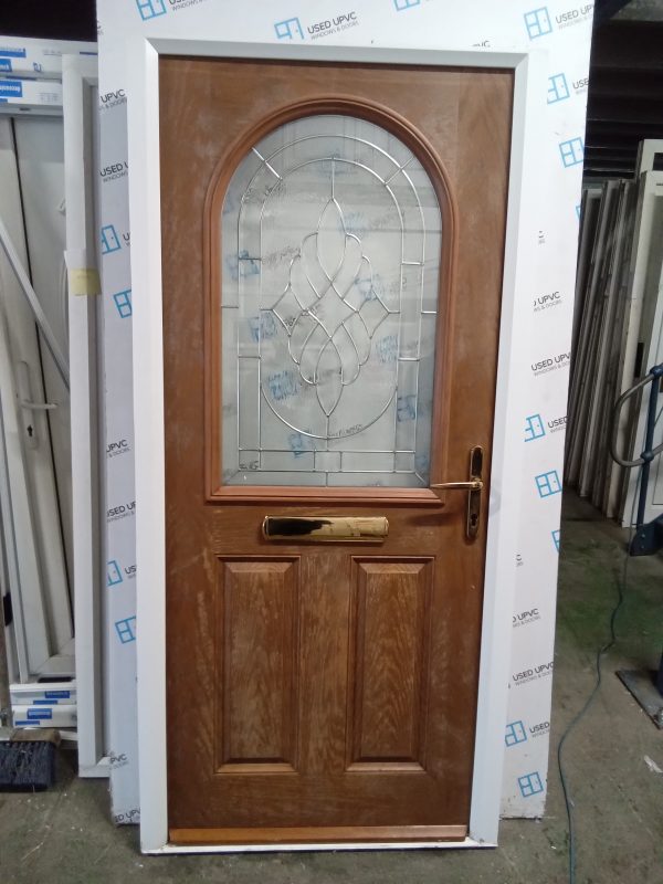 used Oak Composite front Door 945mm x 1995mm 0319