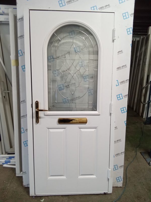 used Oak Composite front Door 945mm x 1995mm 0319 - Image 3