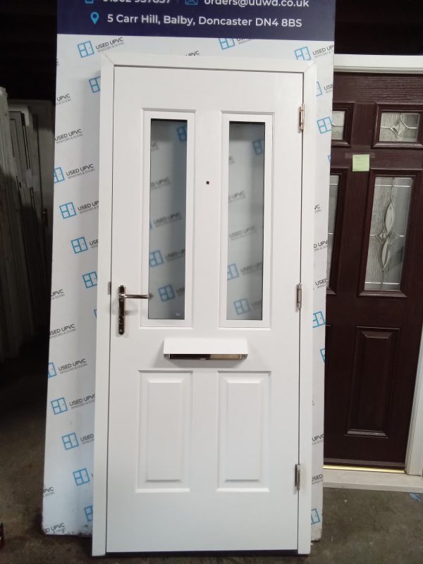 Used White Composite Front Door 900mm x 2075mm 0338 - Image 3