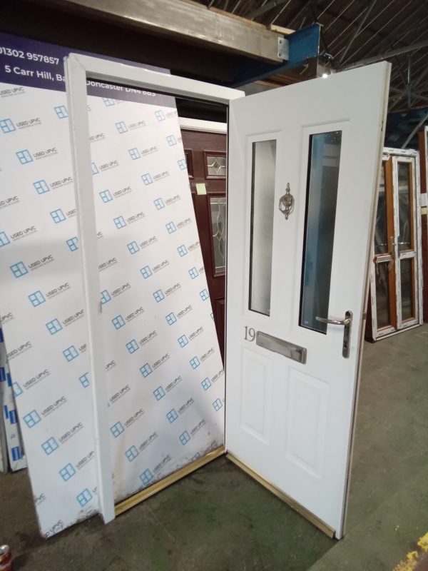 Used White Composite Front Door 900mm x 2075mm 0338 - Image 4