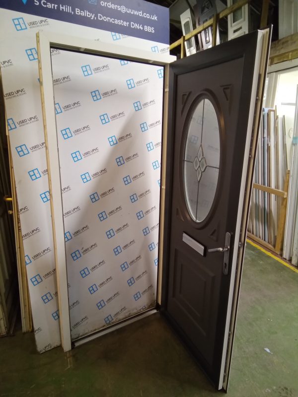 Used grey Uvpc front door 900mm x 2040mm 0122 - Image 4