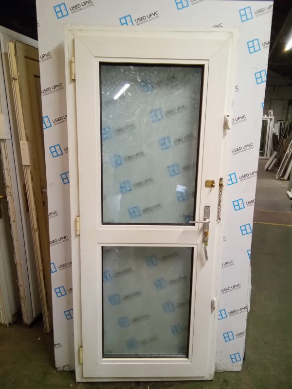 Used White Upvc Back Door 860mm x 2025mm 0257 - Image 3