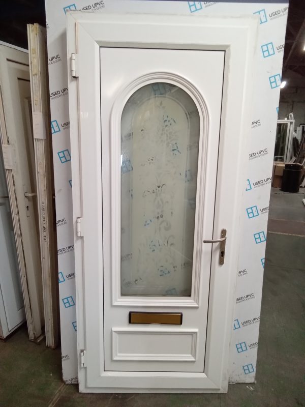 Used white upvc front door 915mm x 2095mm 0336 - Image 3