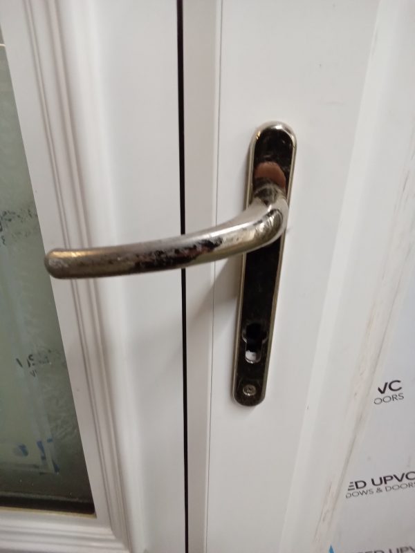 Used white upvc front door 915mm x 2095mm 0336 - Image 5
