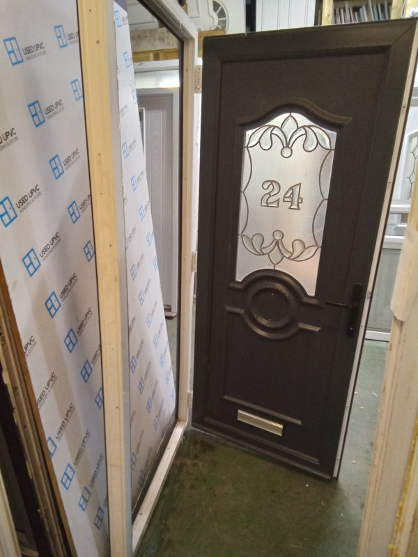 Used Anthracite Grey Upvc Front Door 920mm x 2065mm 0334 - Image 4