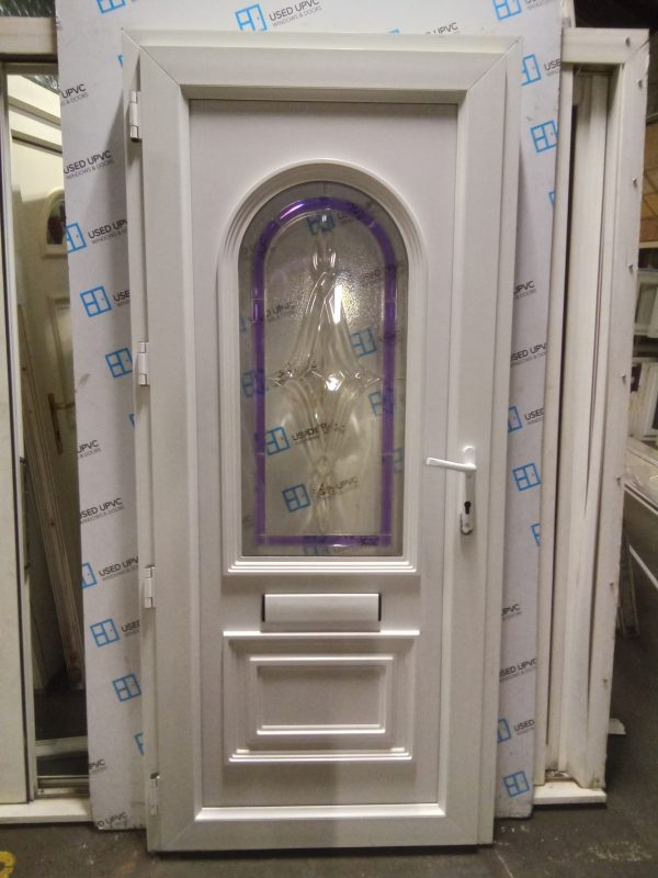 Used White Upvc Front Door 910mm x 2010mm 0447 - Image 3