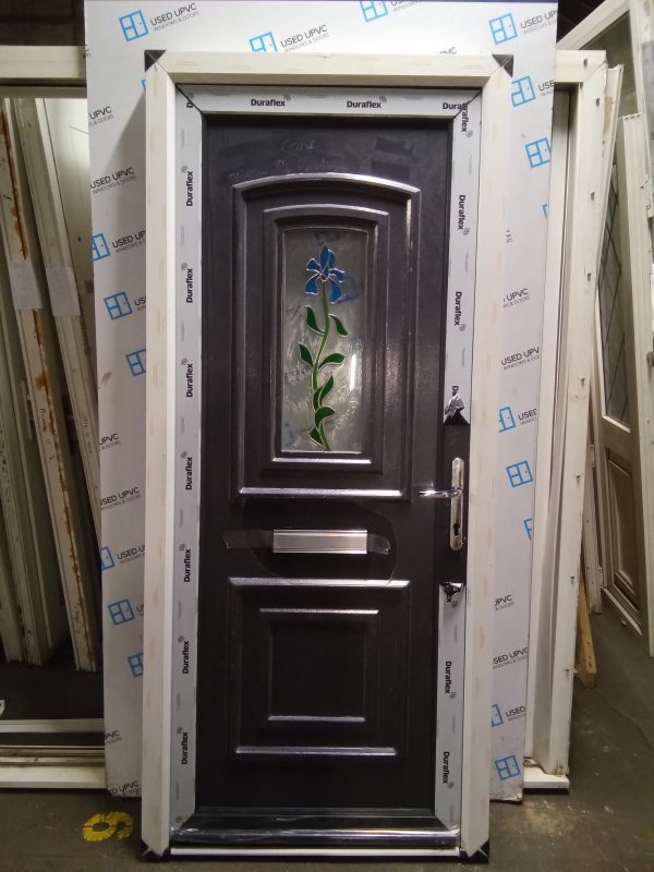 New anthracite grey upvc front door 905mm x 2050mm C2046