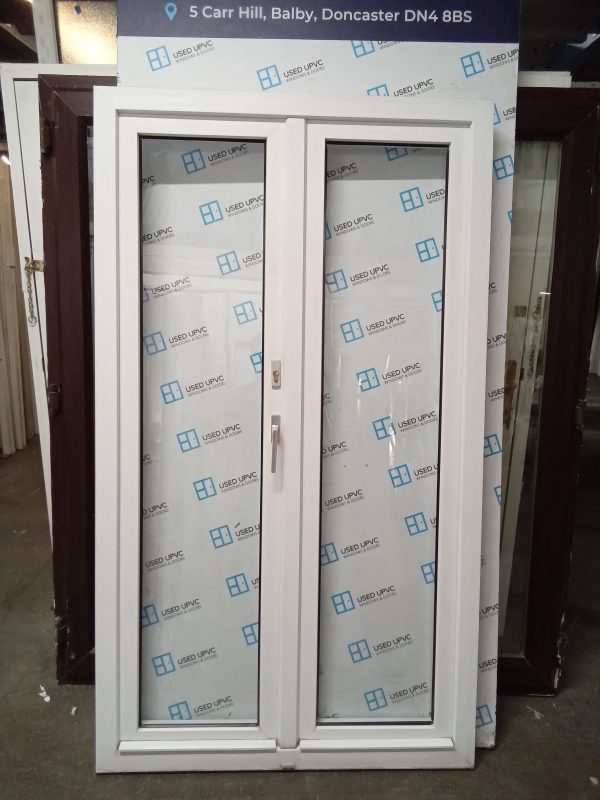 Used White Upvc Back tilt and turn french doors 1140mm x 1990mm EA5a