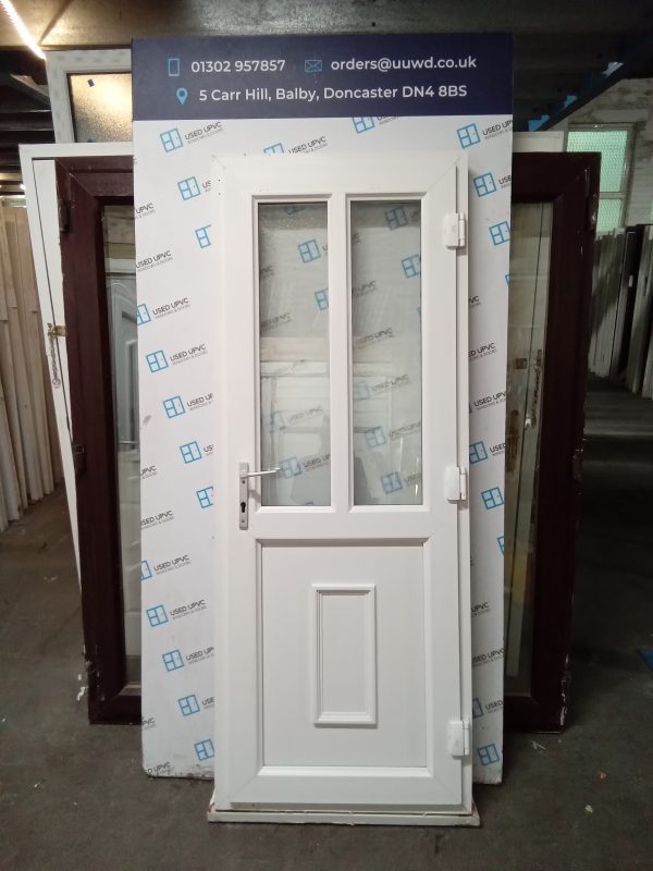 Used White Upvc Back Door 800mm x 2080mm 0362 - Image 2