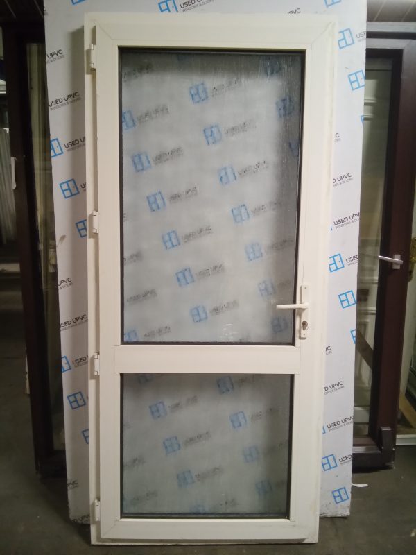 Used White Upvc Back Door 920mm x 2040mm 0405 - Image 3