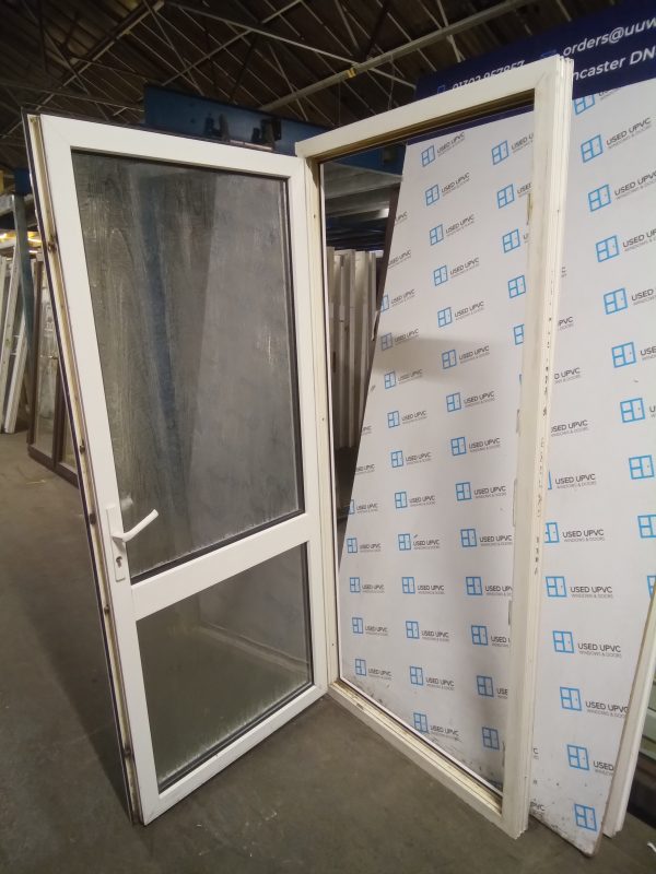 Used White Upvc Back Door 920mm x 2040mm 0405 - Image 4