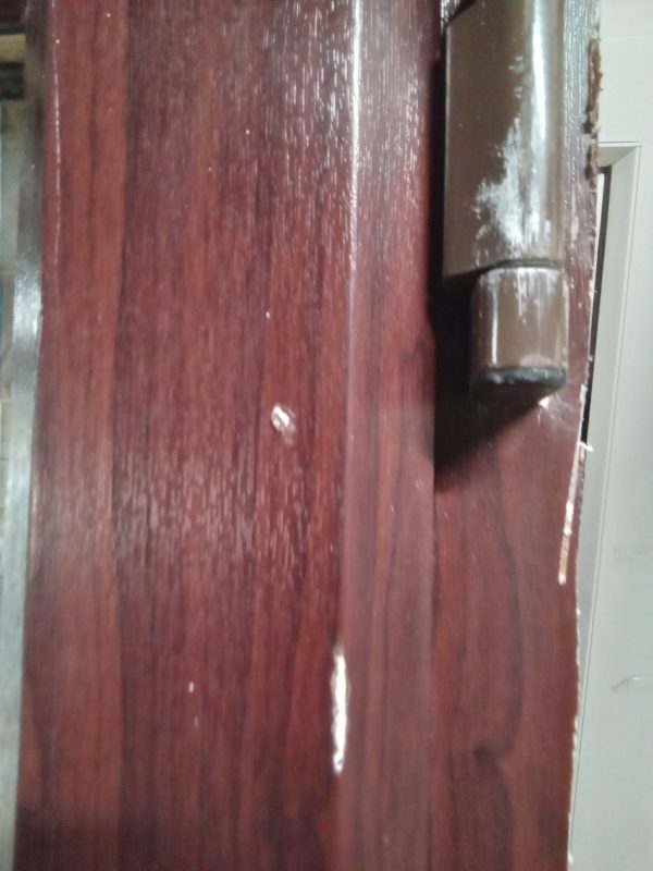 Used Rosewood Upvc Back french doors (OUTWARDS OPENING) 1800mm x 2045mm EA7 - Image 6