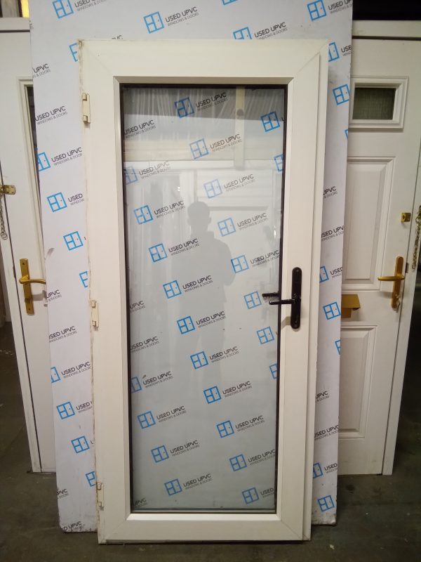 Used White Upvc Back Door 900mm x 1980mm 0670 - Image 3