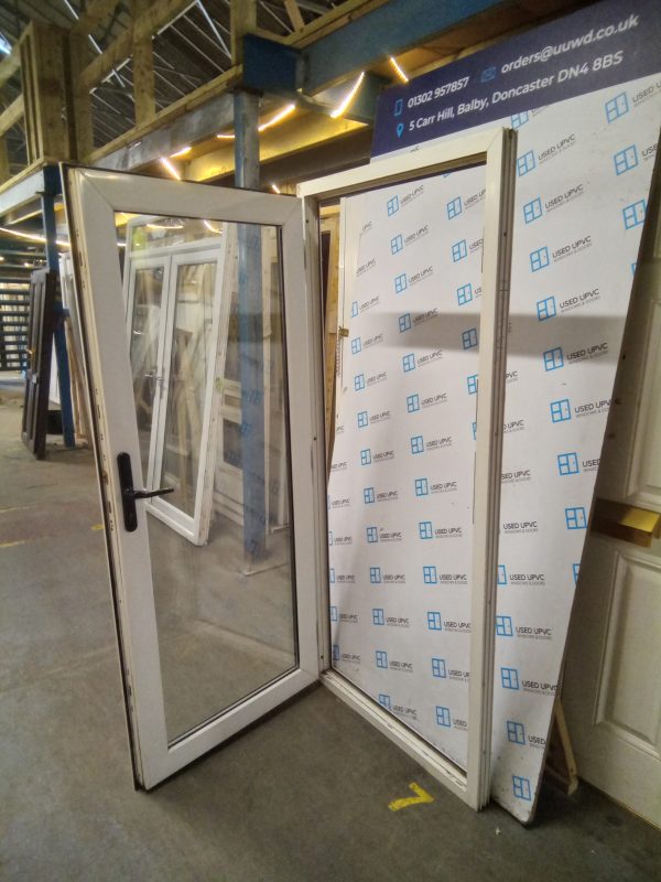 Used White Upvc Back Door 900mm x 1980mm 0670 - Image 4