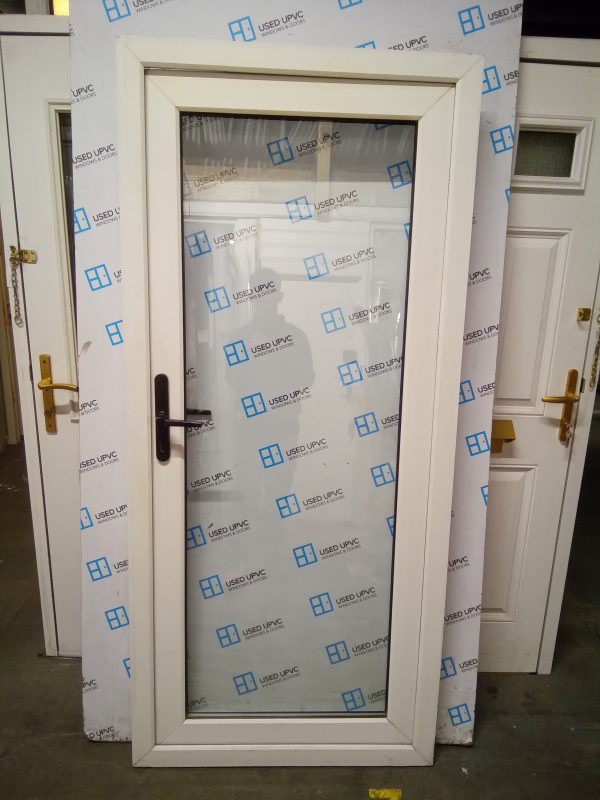 Used White Upvc Back Door 900mm x 1980mm 0670
