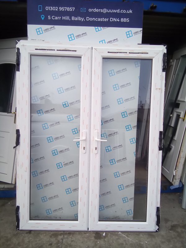 New White uvpc French Doors (OUTWARDS OPENING) 1800mm x 2140mm EA5