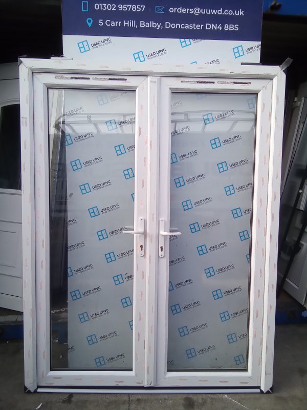 New White uvpc French Doors (OUTWARDS OPENING) 1800mm x 2140mm EA5 - Image 3