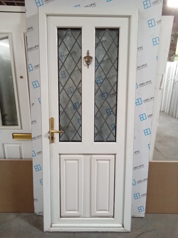 Used White Upvc Back Door 850mm x 2070mm 0712