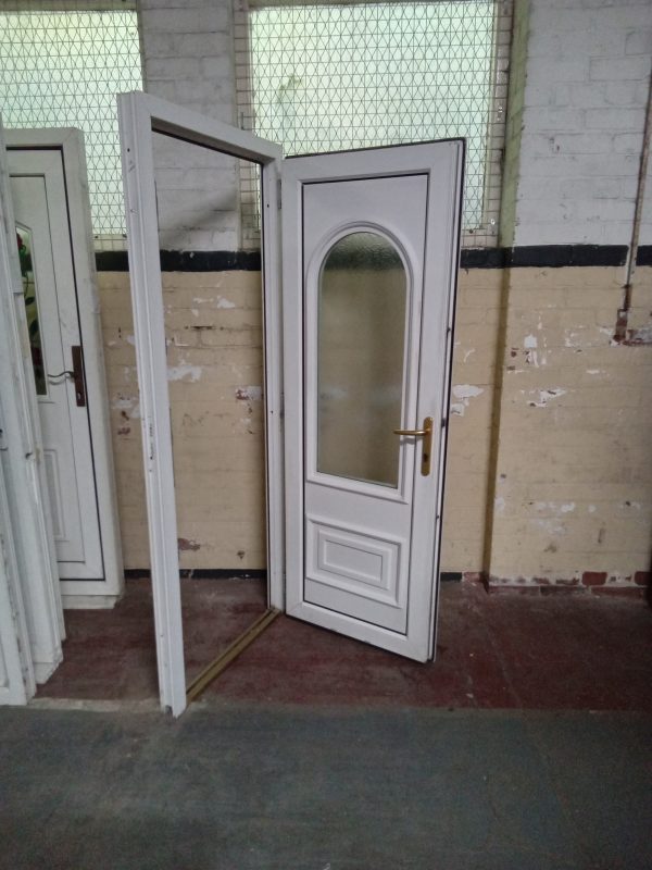 Used white Upvc back Door 800mm x 2010 mm 0752 - Image 3