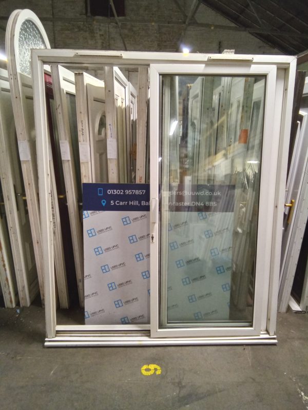 Used White Upvc Sliding Patio Doors 1800mm x 2135mm EA7 - Image 2