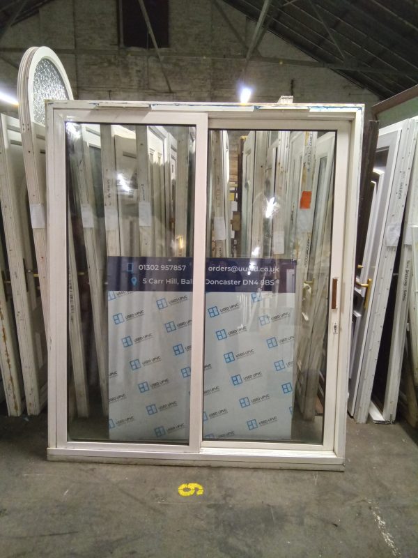 Used White Upvc Sliding Patio Doors 1800mm x 2135mm EA7 - Image 3