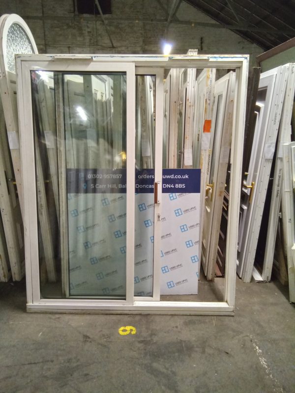 Used White Upvc Sliding Patio Doors 1800mm x 2135mm EA7 - Image 4