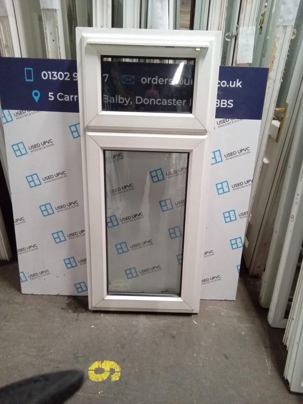 Used White Upvc Window 590 x 1340 W0116