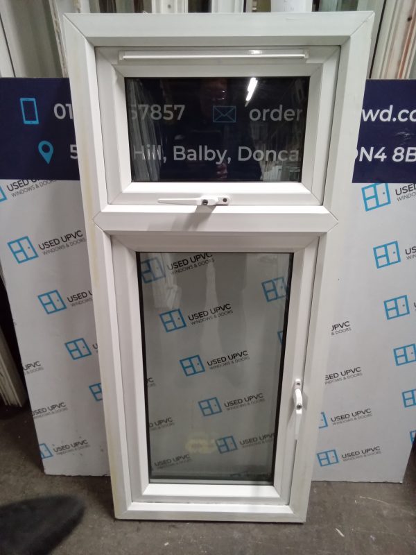 Used White Upvc Window 590 x 1340 W0116 - Image 2