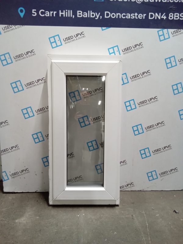 Used white Upvc window 400 x 830 W0019
