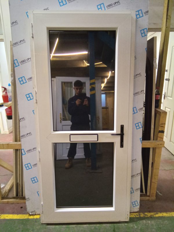Used anthracite grey and white uvpc front door 900mm x 1990mm 0255 - Image 3