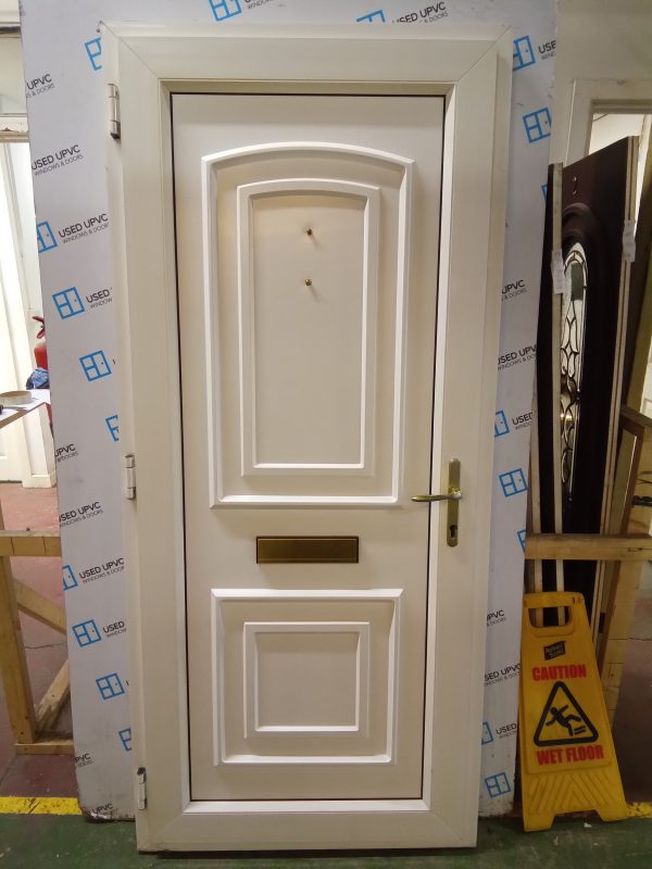 Used white Upvc front door 900mm x 2020mm 0548 - Image 3