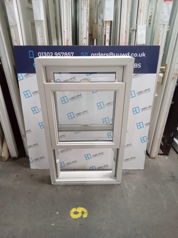 Used white tilt and slide Upvc Window 670mm x 1140mm SS0001 - Image 2