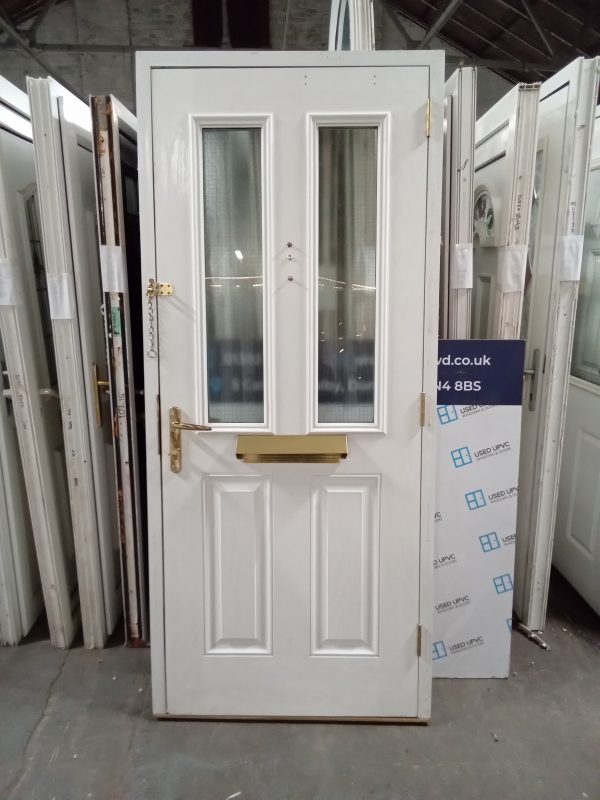 Used White Composite Front Door 910mm x 2070mm 0772 - Image 2