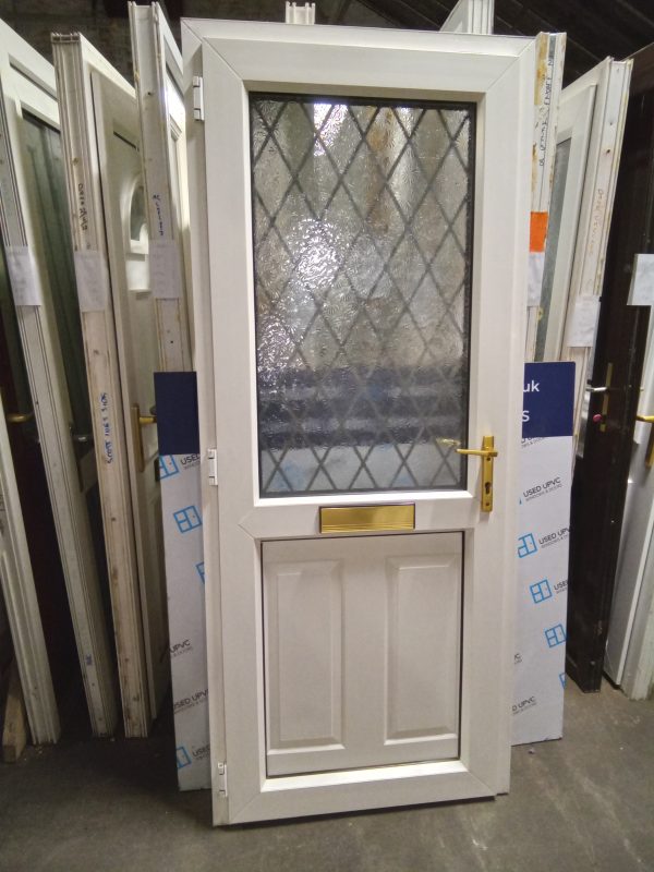 Used White Upvc Front Door 860mm x 2030mm 0854 - Image 2