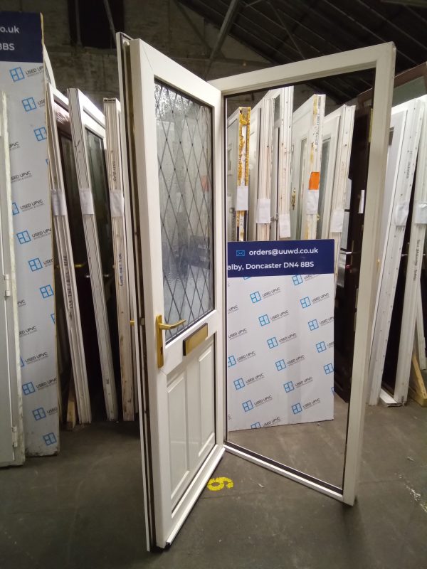 Used White Upvc Front Door 860mm x 2030mm 0854 - Image 3