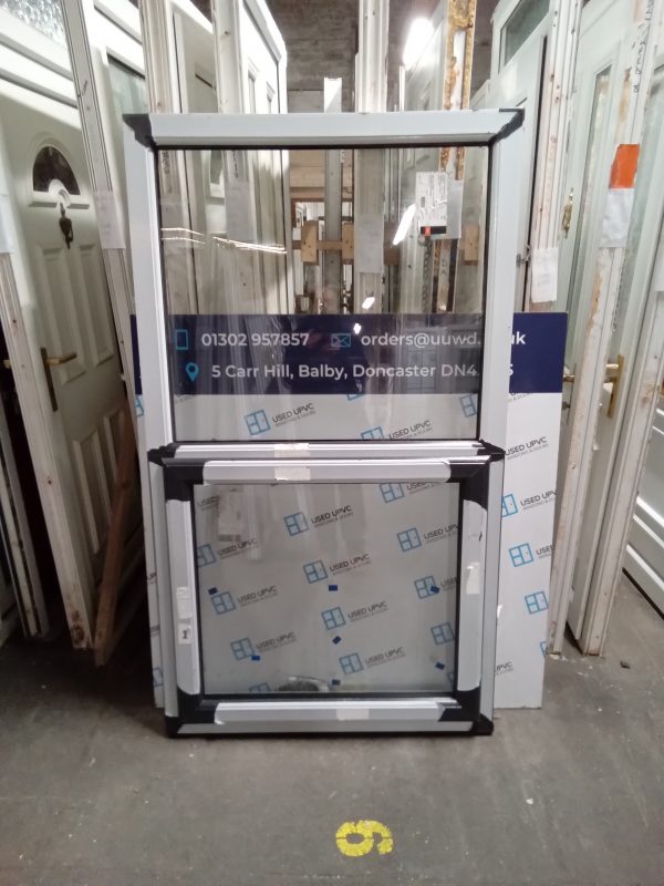New Anthracite on White Upvc Window 975mm x 1700mm NW0107