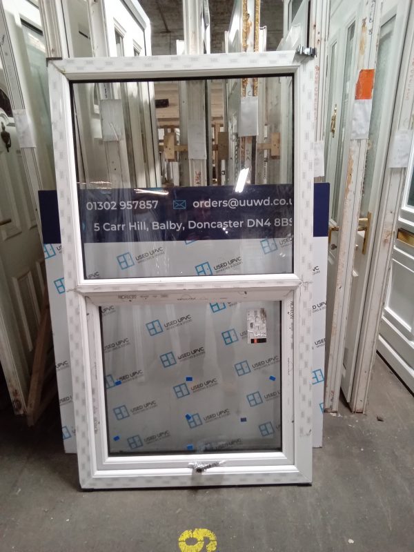 New Anthracite on White Upvc Window 975mm x 1700mm NW0107 - Image 2