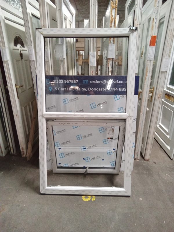 New Anthracite on White Upvc Window 975mm x 1700mm NW0107 - Image 3