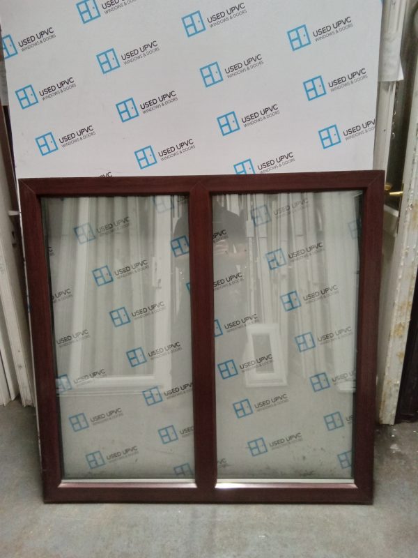 Used rosewood upvc window 1190mm x 1150mm LW0014 - Image 3