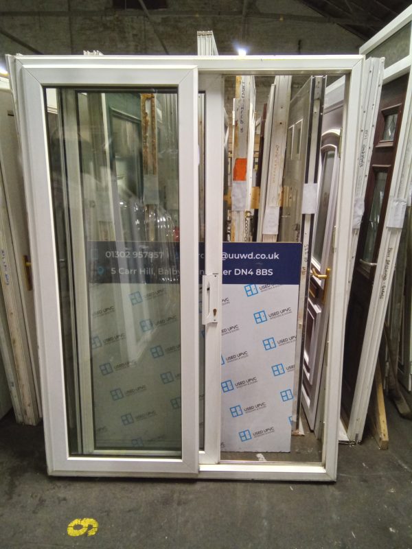 Used White Upvc sliding patio door 1530mm x 2065mm EA3A - Image 4