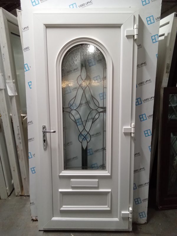 Used white Upvc Front Door 930mm x 2055mm 0491 - Image 3