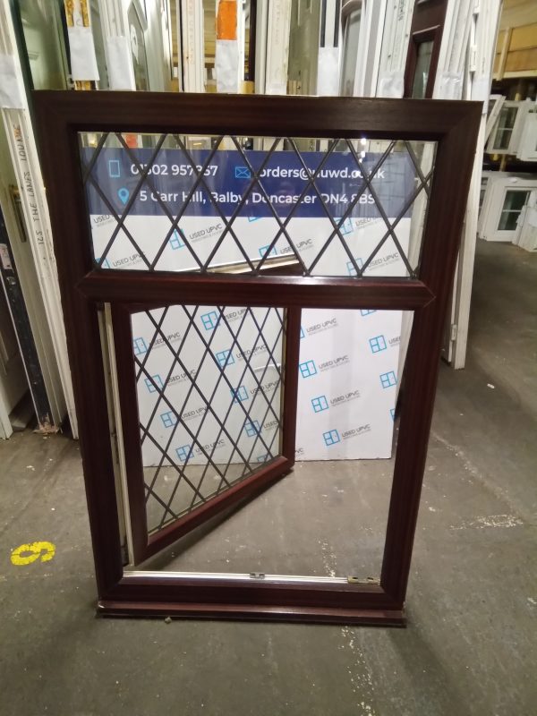 Used Woodgrain Upvc Window 900mm x 1370mm LW0044 - Image 2